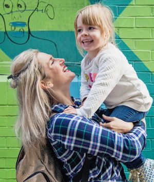 Anna Whitehouse and daughter Mae.