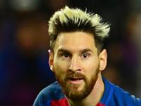 Barcelona's Argentinian forward Lionel Messi celeb