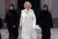The Duchess of Cornwall was accompanied by female members of the UAE Presidential Guard for her tour of the Middle East.
