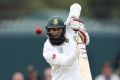 South Africa's Hashim Amla is believed to have been the target of the graffiti.