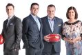 Footy Classified panel Matthew Lloyd, Garry Lyon, Craig Hutchison and Caroline Wilson.