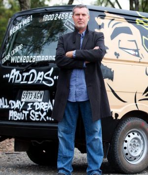 John Webb, the founder and owner of Wicked Campers. SMH GOOD WEEKEND Picture by NAZ MULLA GW120512