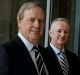 Nine chairman Peter Costello with CEO Hugh Marks.