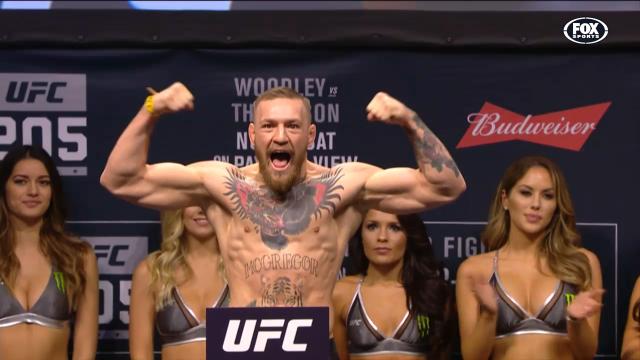 McGregor, Alvarez weigh-in