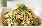 Salmon soba noodle salad with ginger...