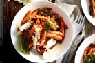 One-pot penne bolognaise with spinach