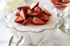 Low-fat strawberry mousse