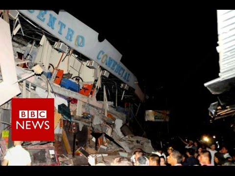 Ecuador earthquake of 7.8 magnitude kills dozens - BBC News