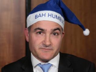 Education Minister James Merlino appearing in a pro Christmas in schools video.