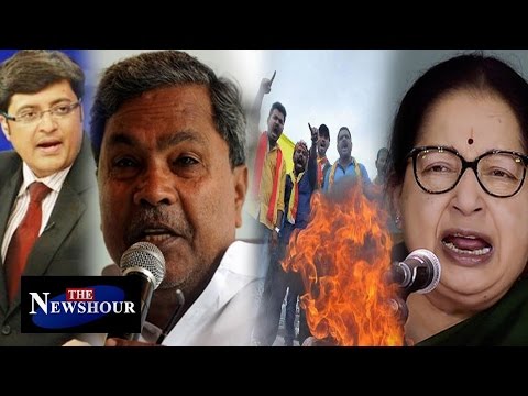 VIOLENCE Over Cauvery Water: The Newshour Debate (12th Sep 2016)