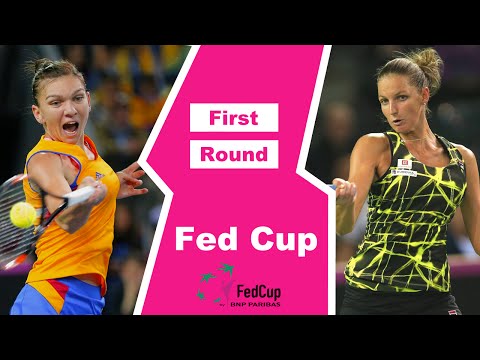 Simona Halep vs Karolina Pliskova Fed Cup 2016 Highlights