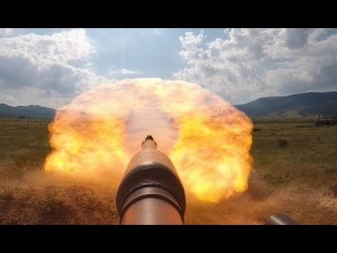 AWESOME POWER !!! US Military M1 Abrams Tank live fire