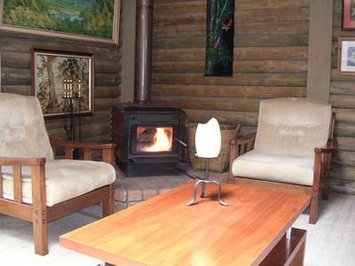 As well as gas heating, there\'s a slow combustion fire for that cosy ambience.