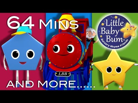 Shapes Train Song | Plus Lots More Nursery Rhymes! | From LittleBabyBum!