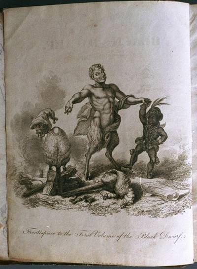 Frontispiece to the first volume of The Black Dwarf