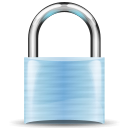 Blue padlock