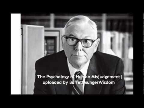 The Psychology of Human Misjudgement - Charlie Munger Full Speech