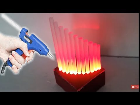 Glue Stick Lamp - DIY