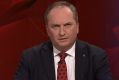 Barnaby Joyce on Q&A.