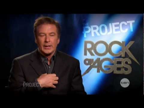 Rock of Ages cast interview on The Project (2012) Alec Baldwin & Russell Brand