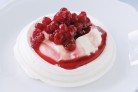 Cranberry and cinnamon pavlovas