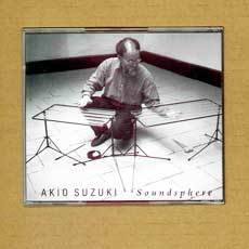 Akio Suzuki 'Soundsphere' CD back cover showing the De Koolmees instrument