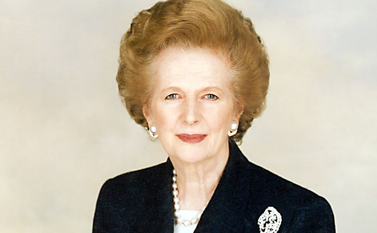 Former British Prime Minister, Margaret Thatcher.