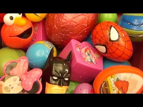 NEW Huge 101 Surprise Egg Opening Kinder Surprise Elmo Disney Pixar Cars Mickey Minnie Mouse