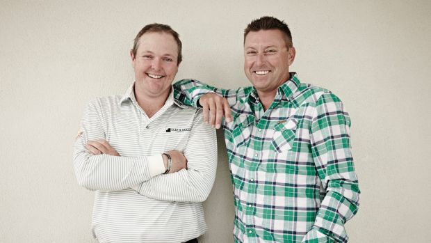 Battling cancer: Jarrod Lyle (left) and Robert Allenby.