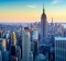 Looking over Manhattan towards the Empire State Building.