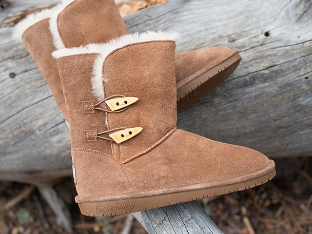 A 11/18 - Tan Faux Fur-Lined Boots