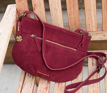 Wine Colored Lucky Brand Crossbody Handbag