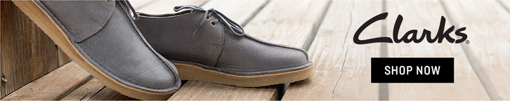 Grey Men's Clarks Shoes