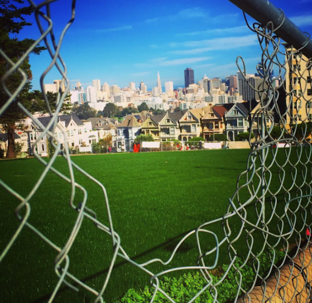 Sod Laid, Newly Green Alamo Square Nears 'Late Winter' Opening