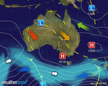 Todays Synoptic weather chart