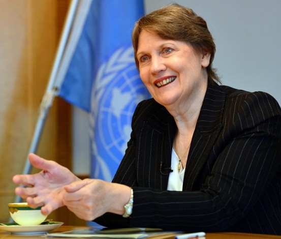 A Administradora do PNUD, Helen Clark, visita a Guiné Equatorial