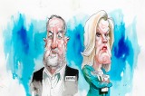 Damage control: Ardent Leisure chief executive Deborah Thomas and Crown Resorts executive chairman Robert Rankin.