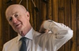 ***EMBARGO UNTIL 10TH SEPTEMBER 2016 FOR AFR *** RBA Governor Glenn Stevens in the RBA Boardroom, for the final exit ...