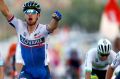 Peter Sagan wins back-to-back men's road race world titles, with Canberra's Michael Matthews, on his right, fourth.