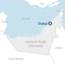 map of dubai