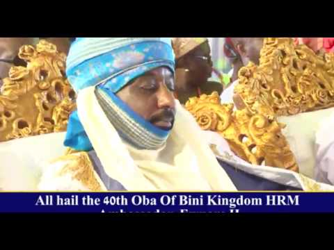 THE  CORONATION OF THE 40TH OBA OF BENIN HRM AMB EWUARE 11