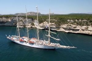 Star Clipper in Corsica. 