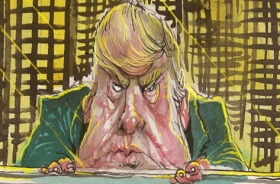 David Rowe cartoon. Donald Trump.