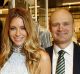 Myer chief executive Richard Umbers (right) with Warringah store manager Alexis Pead (left) and Myer ambassador Jennifer ...