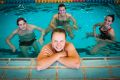 Australian cricketer Alyssa Healy has pledged to swim 30km as part of the Movember MOVE campaign. Pictured with YMCA ...