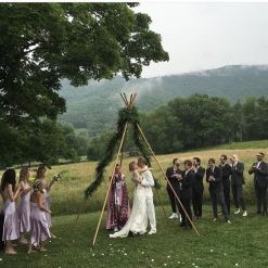 Supermodel Hanne Gaby Odiele ties the knot in the New York countryside