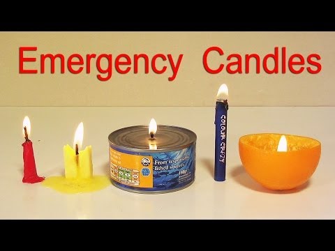 How to Make 5 Emergency Candles - Life Hacks