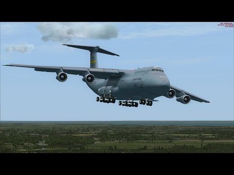 FSX C-5 Extreme Aerobatic Display at Dover AFB [AWESOME GRAPHICS]