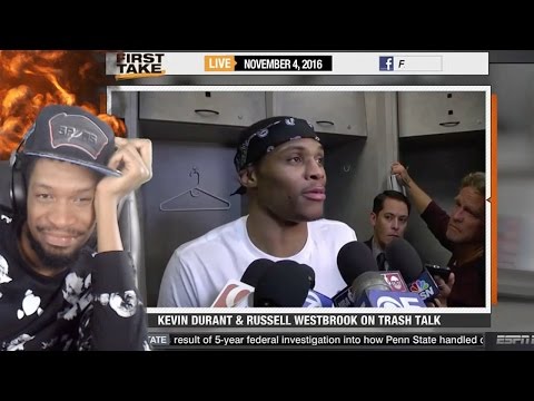 DUMBEST THING I'VE EVER HEARD....KEVIN DURANT DESTROYS WESTBROOK IN WARRIORS BLOWOUT WIN REACTION!