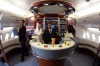 Onboard the lounge of Emirates Airbus A380.